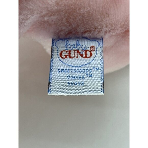 BABY GUND Pink Pig Sweetscoops Oinker 58458 No Sound 9" Plush Stuffed Easter - Picture 4 of 7